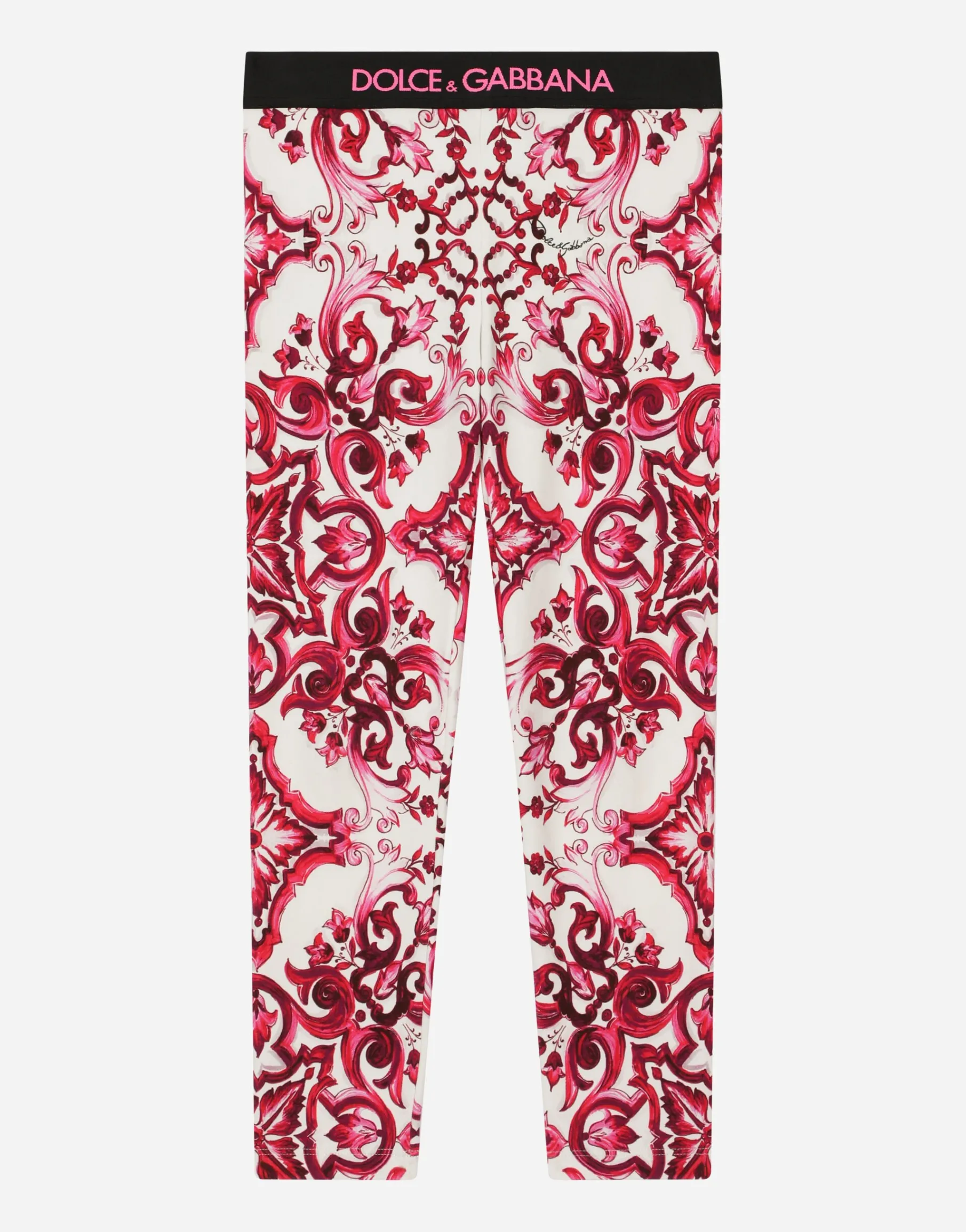 Majolica-print interlock leggings