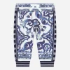 Majolica-print jersey jogging pants