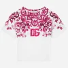 Majolica-print jersey T-shirt