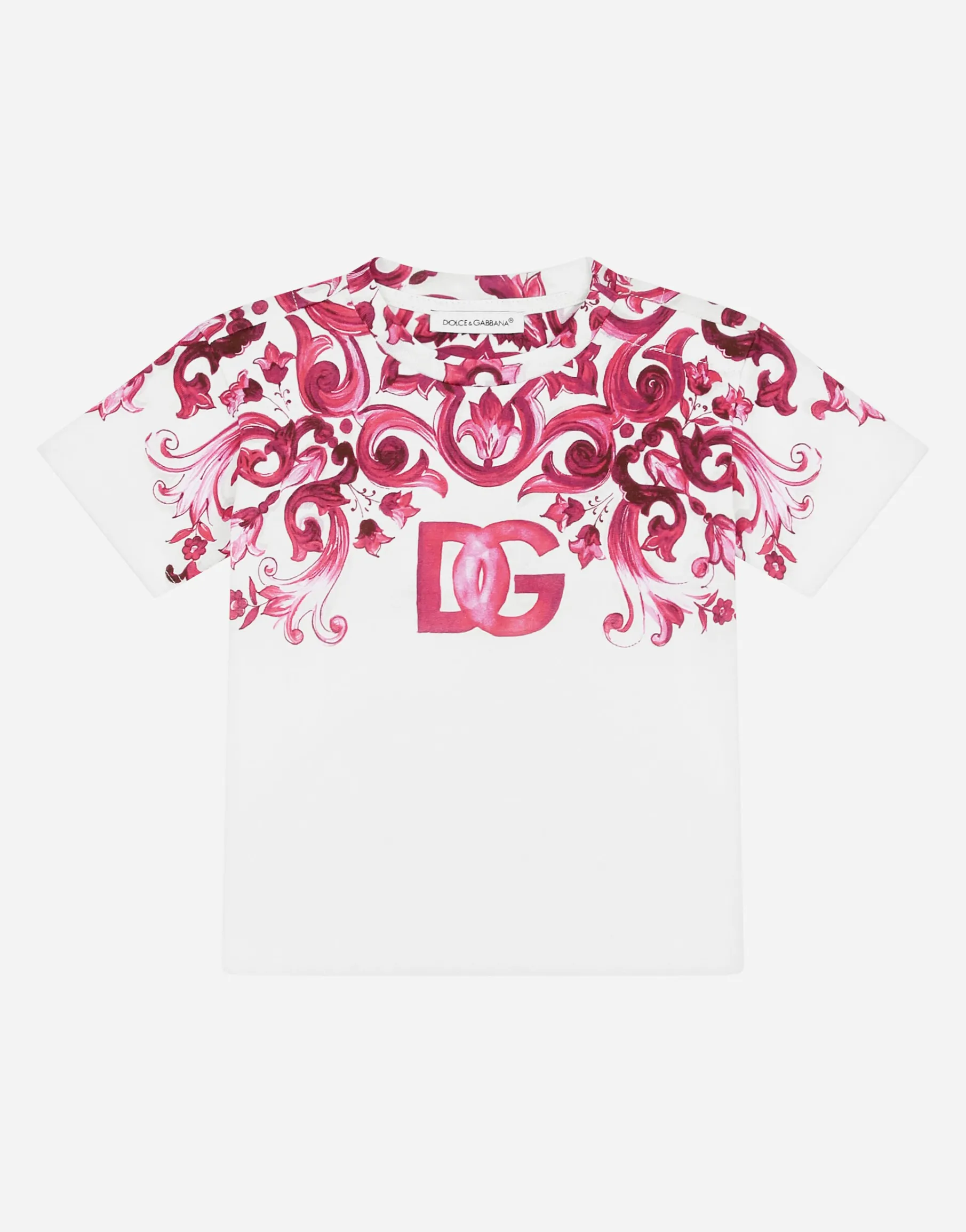 Majolica-print jersey T-shirt