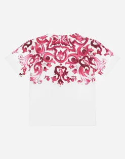 Majolica-print jersey T-shirt