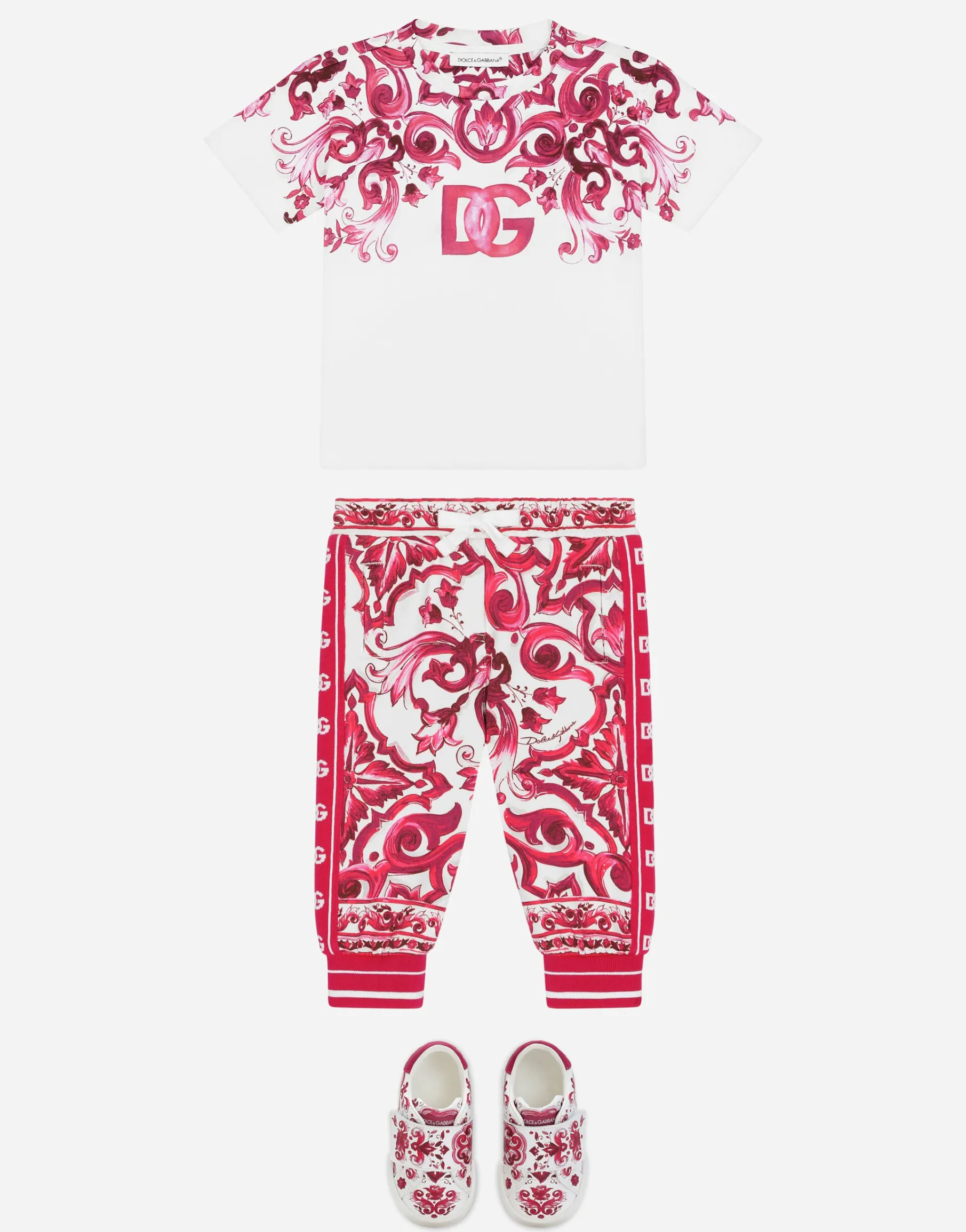 Majolica-print jersey T-shirt