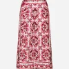 Majolica-print poplin culottes