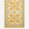 Majolica-print terry beach towel (114x185)