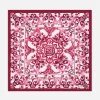 Majolica-print twill scarf (70 x 70)