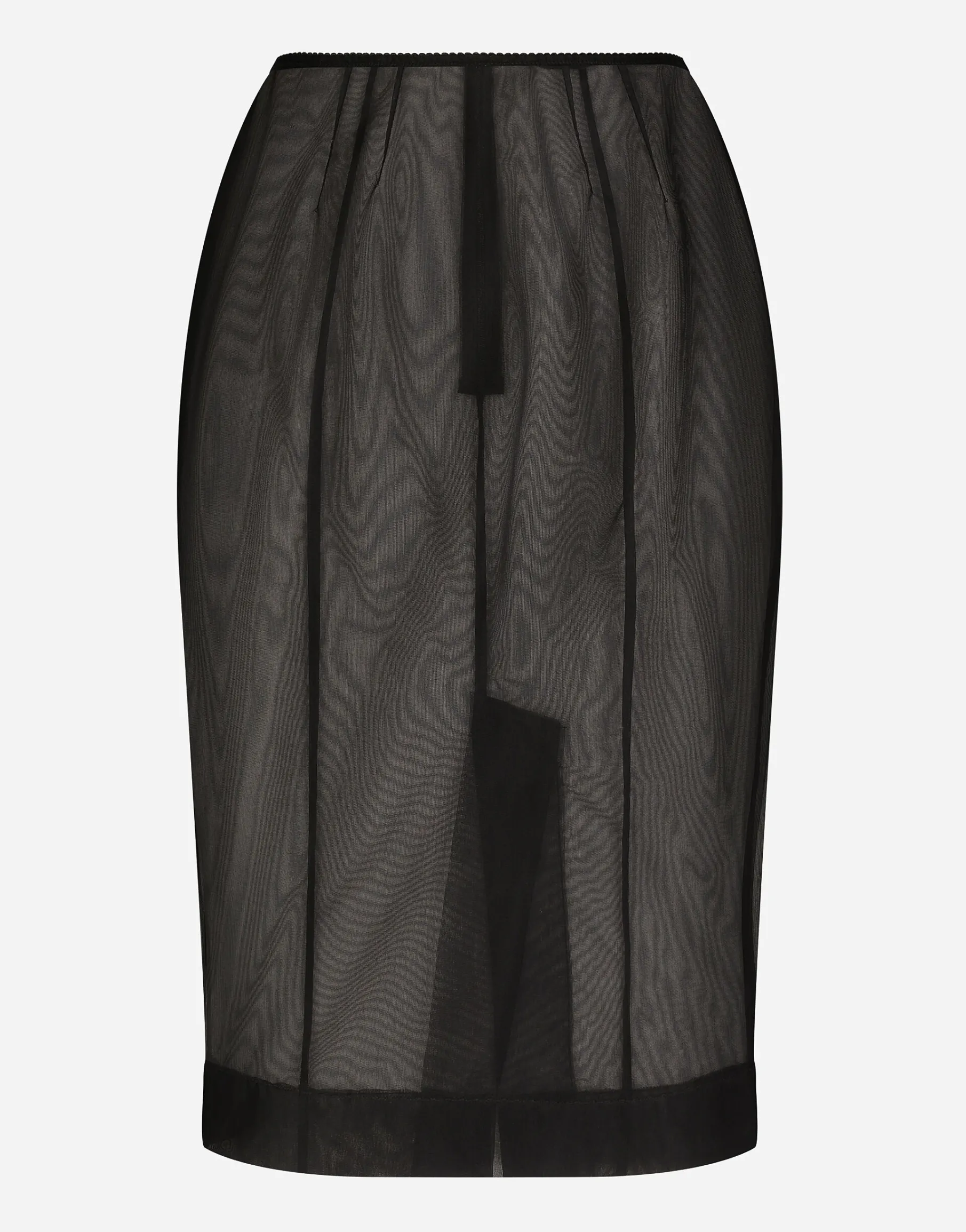 Marquisette midi pencil skirt