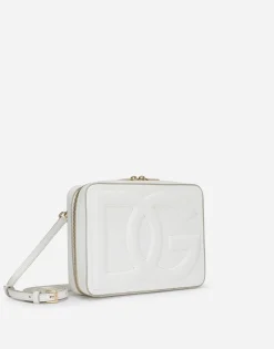 Medium calfskin camera bag with DG Logo