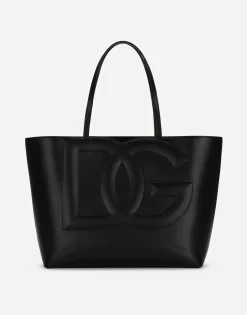 Medium calfskin DG Logo Bag shopper