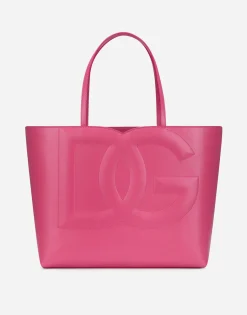 Medium calfskin DG Logo Bag shopper
