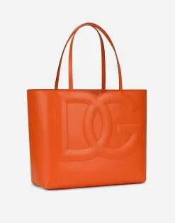 Medium calfskin DG Logo Bag shopper