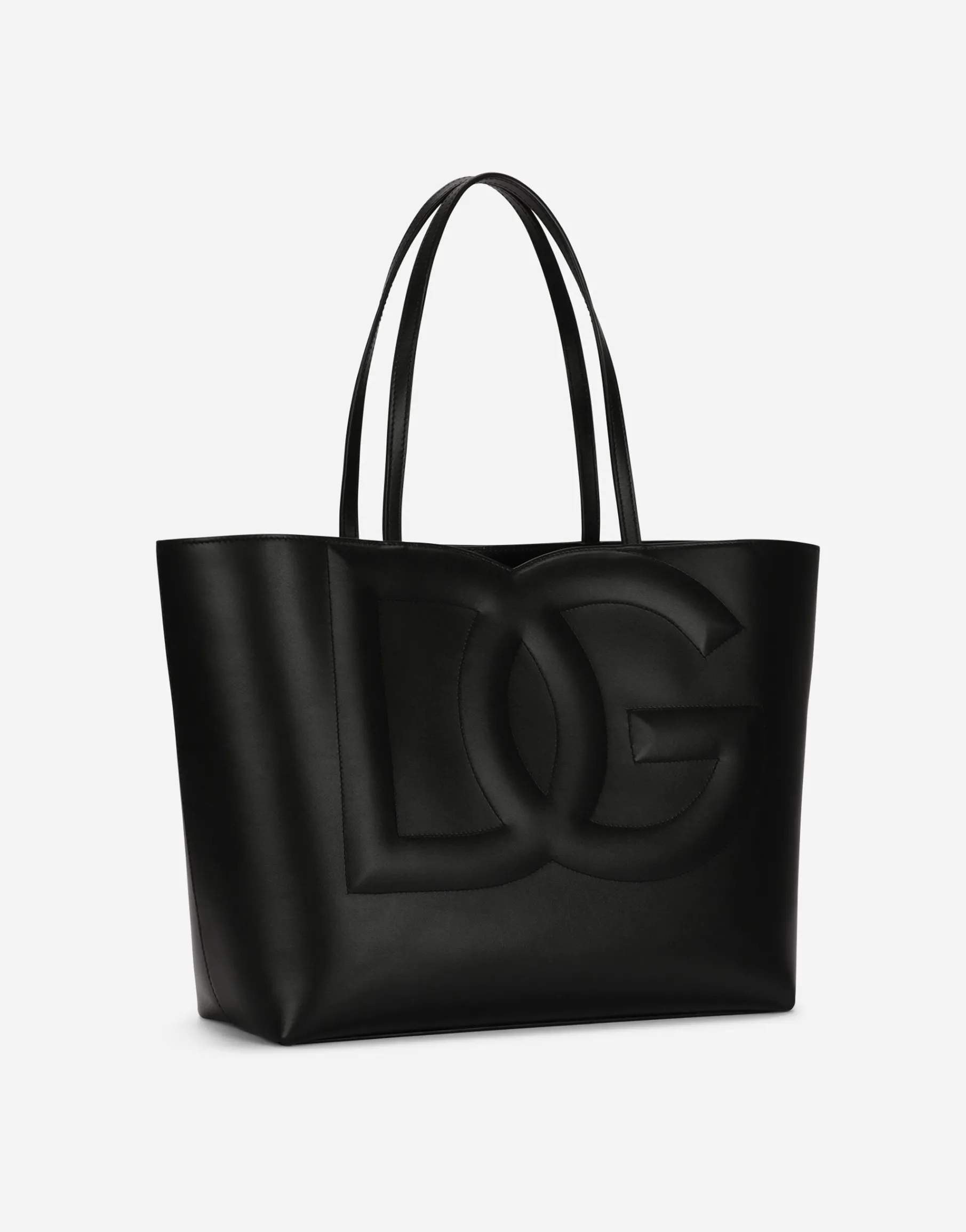Medium calfskin DG Logo Bag shopper