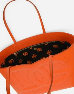 Medium calfskin DG Logo Bag shopper