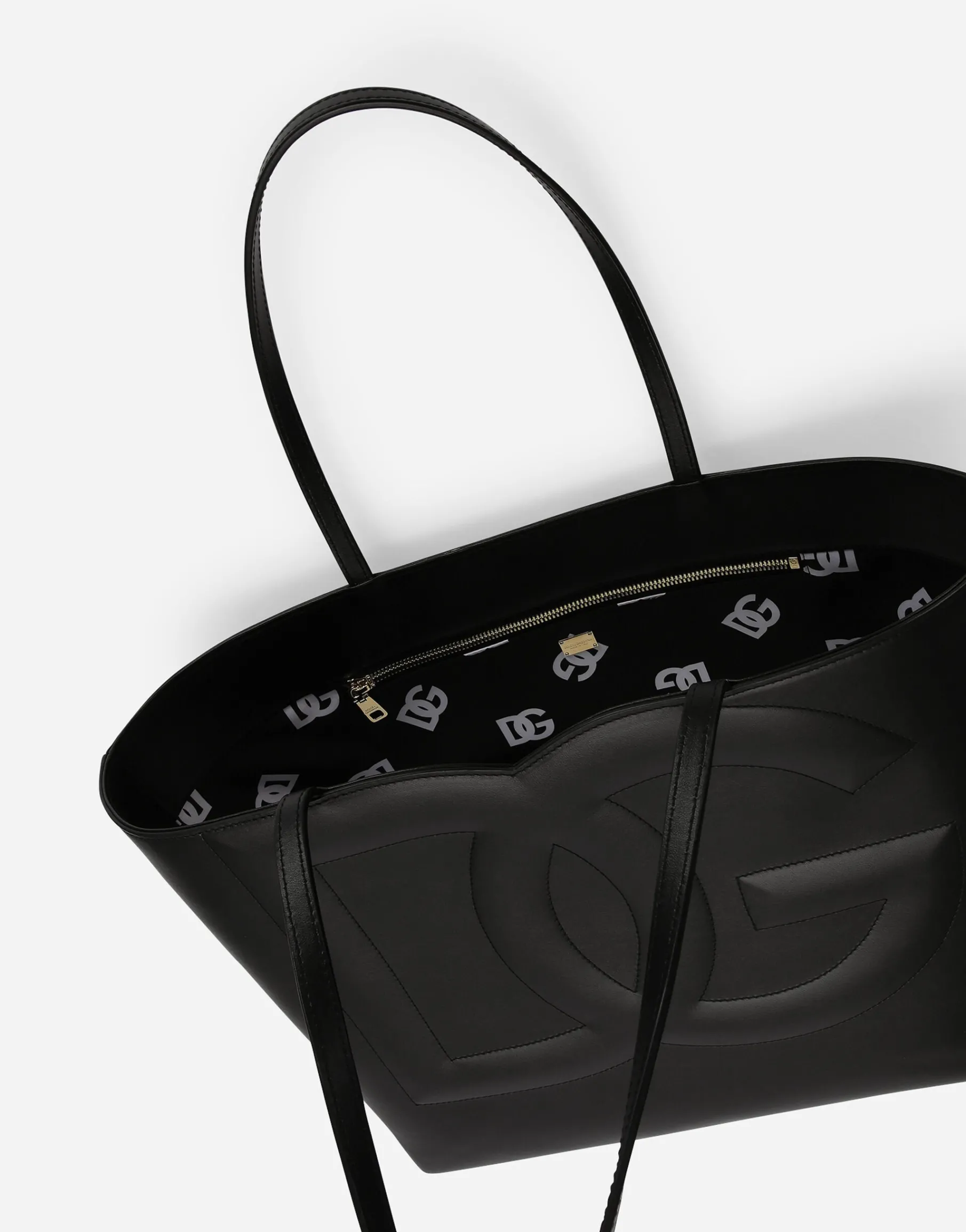 Medium calfskin DG Logo Bag shopper