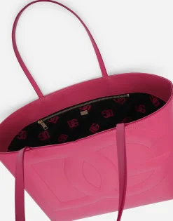 Medium calfskin DG Logo Bag shopper