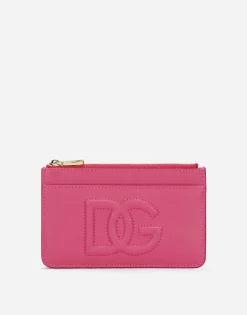 Medium calfskin DG Logo card holder