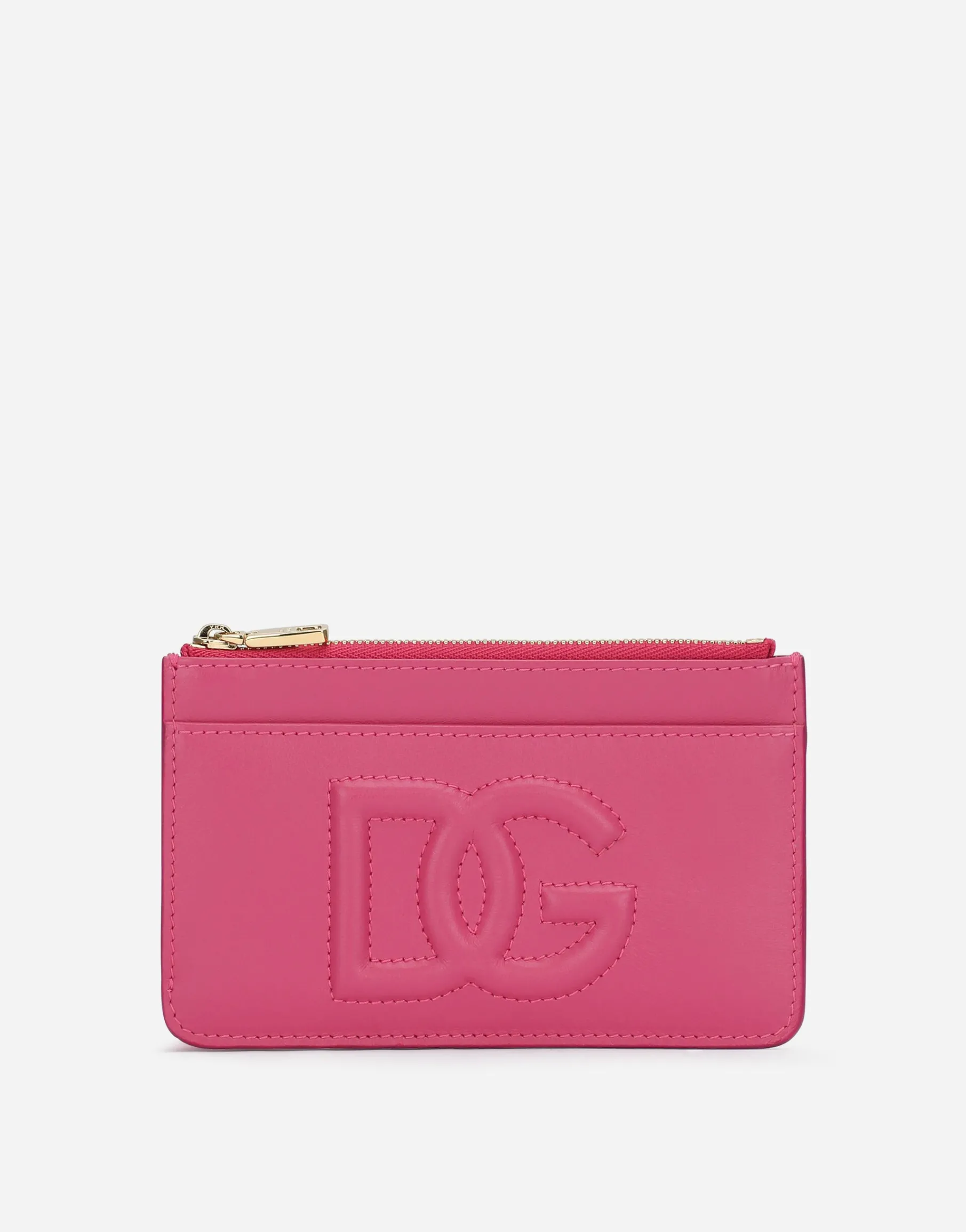 Medium calfskin DG Logo card holder