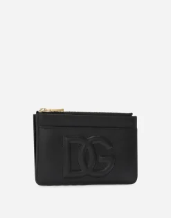 Medium calfskin DG Logo card holder