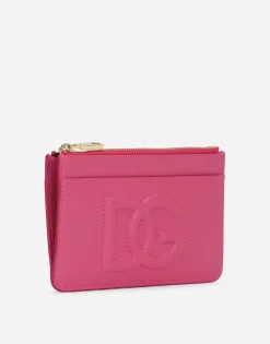 Medium calfskin DG Logo card holder