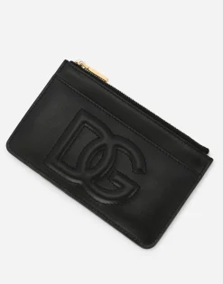 Medium calfskin DG Logo card holder