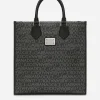 Medium coated jacquard shopper