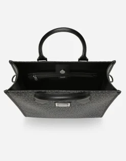 Medium coated jacquard shopper