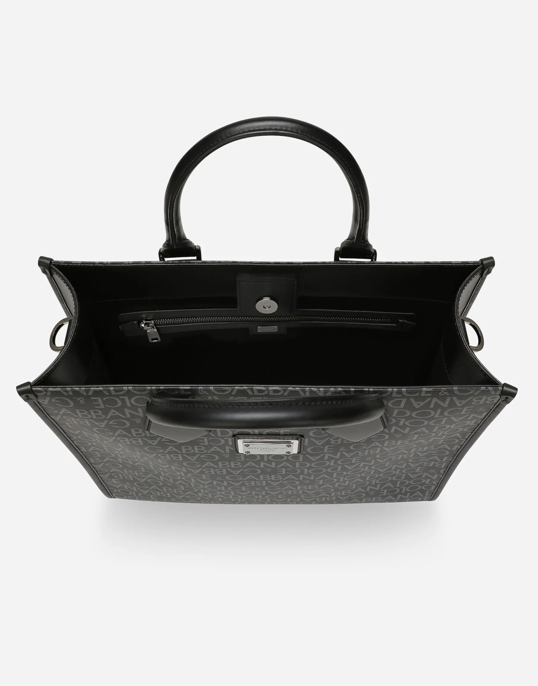 Medium coated jacquard shopper