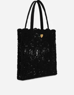 Medium cordonetto lace Beatrice shopper