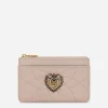 Medium Devotion card holder in quilted nappa leather