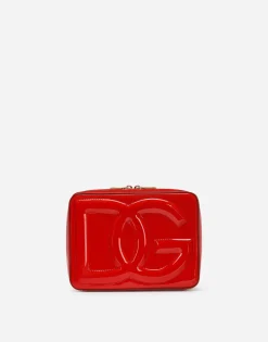 Medium patent leather DG Logo Bag camera bag