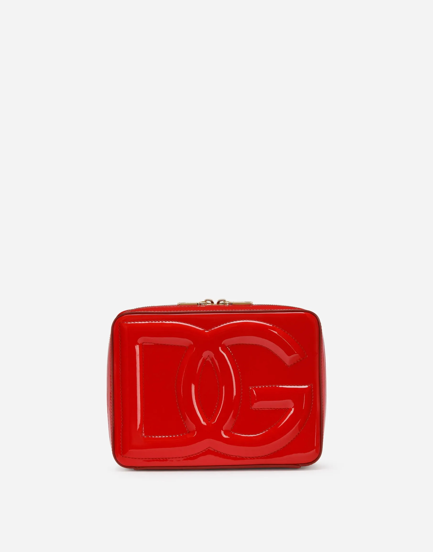 Medium patent leather DG Logo Bag camera bag