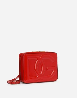 Medium patent leather DG Logo Bag camera bag