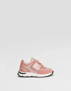 Mesh and split leather DG Running sneakers