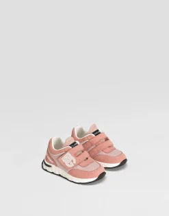 Mesh and split leather DG Running sneakers