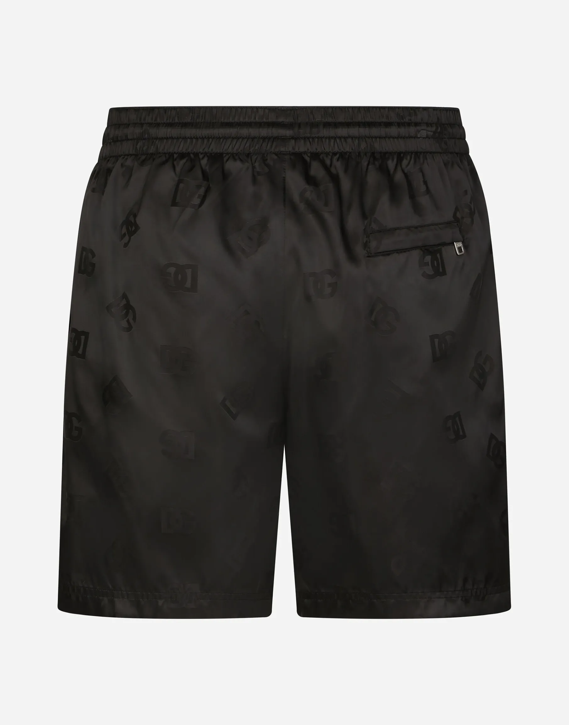 Mid-length swim trunks with jacquard DG Monogram
