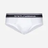 Mid-length two-way stretch cotton briefs two-pack