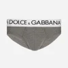 Mid-rise briefs in two-way stretch cotton jersey