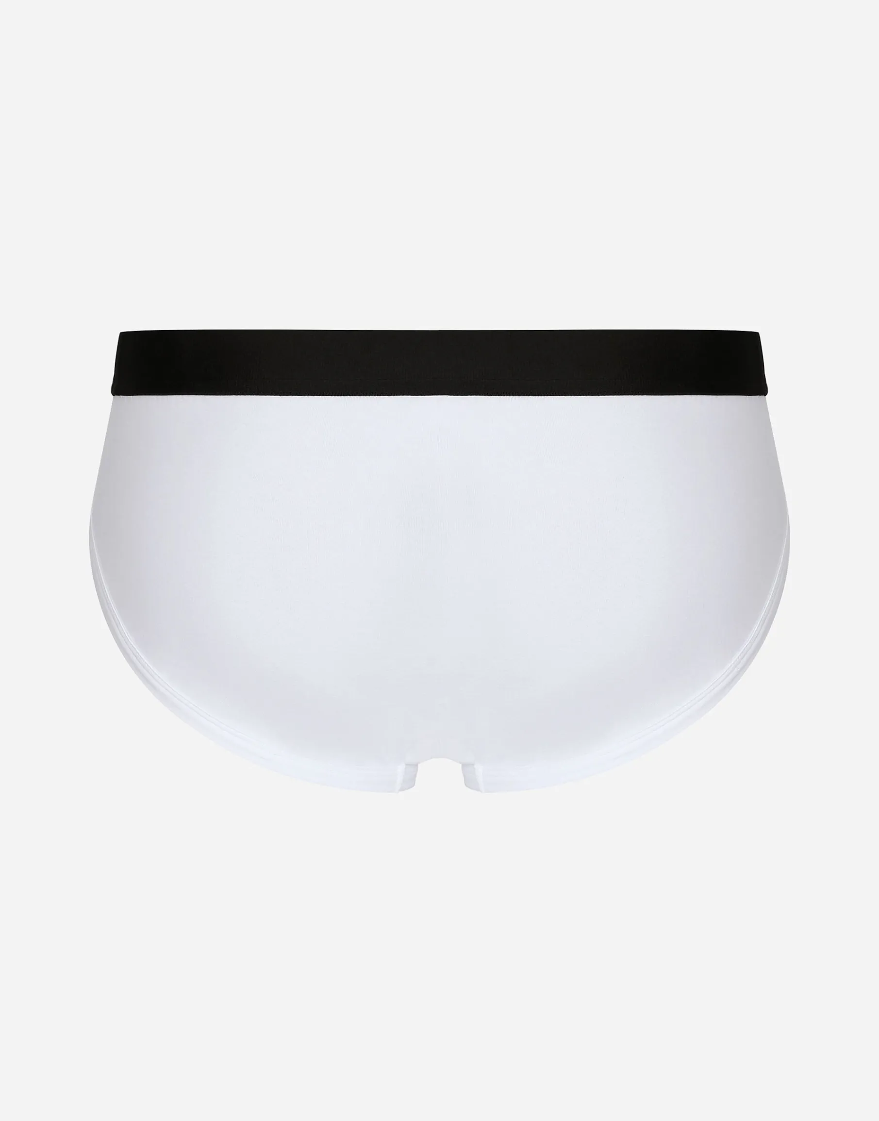 Mid-rise briefs in two-way stretch cotton jersey