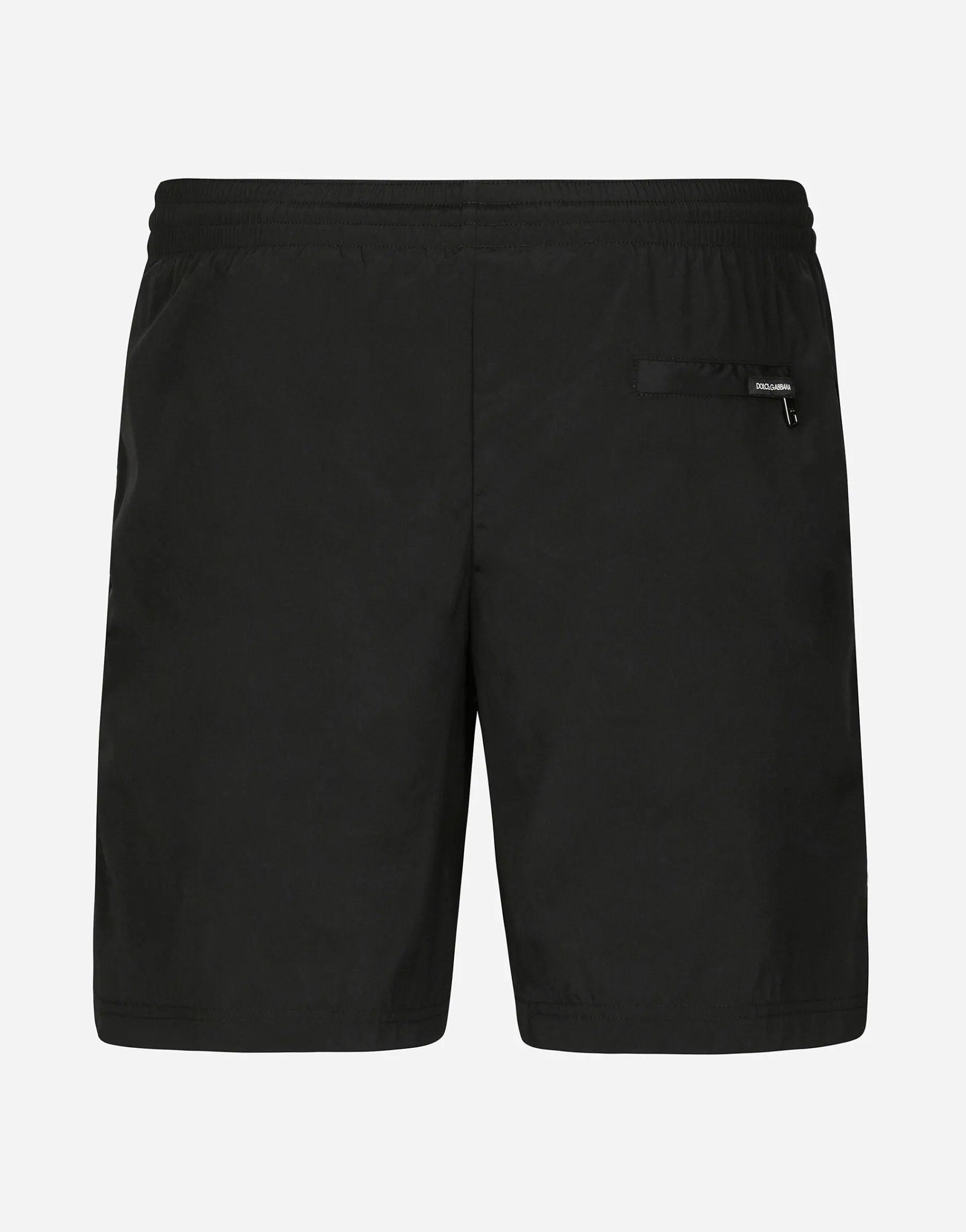 Mid-rise swim trunks with DG print