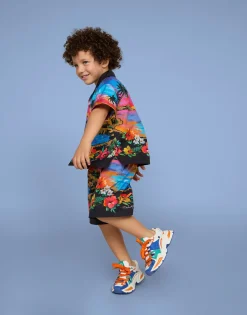 Mixed-material Airmaster sneakers