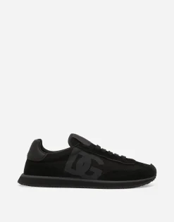 Mixed-material DG CUSHION sneakers
