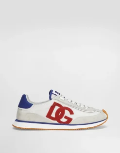Mixed-material DG CUSHION sneakers