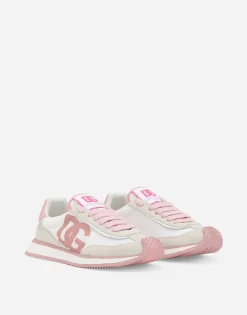 Mixed-material DG CUSHION sneakers