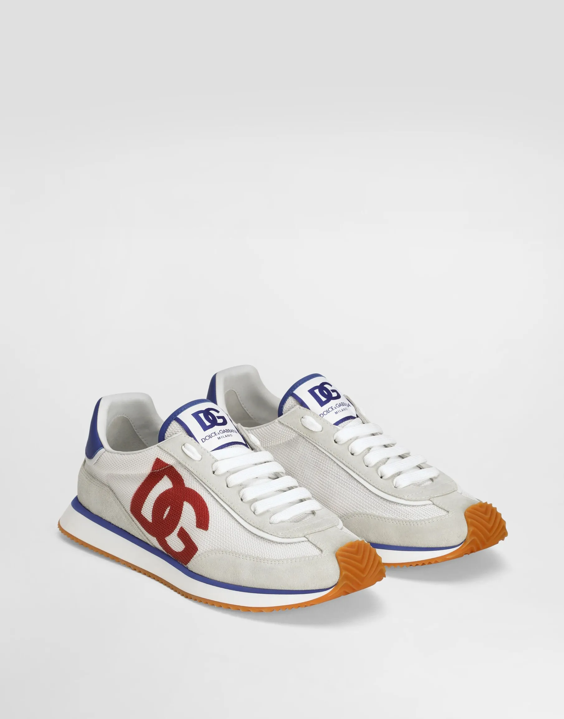 Mixed-material DG CUSHION sneakers