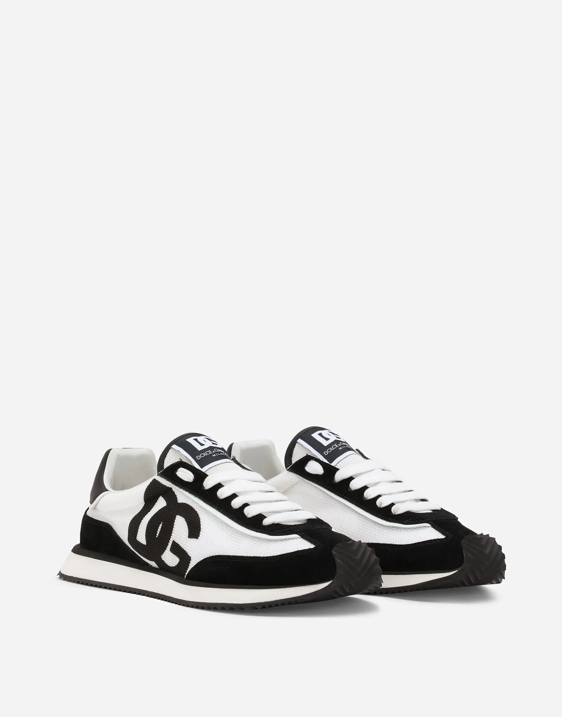 Mixed-material DG CUSHION sneakers
