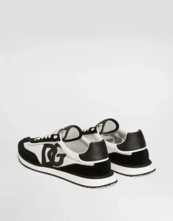Mixed-material DG CUSHION sneakers