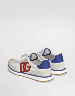 Mixed-material DG CUSHION sneakers