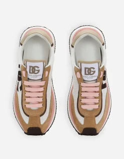Mixed-material DG CUSHION sneakers