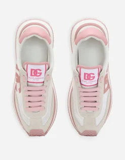Mixed-material DG CUSHION sneakers