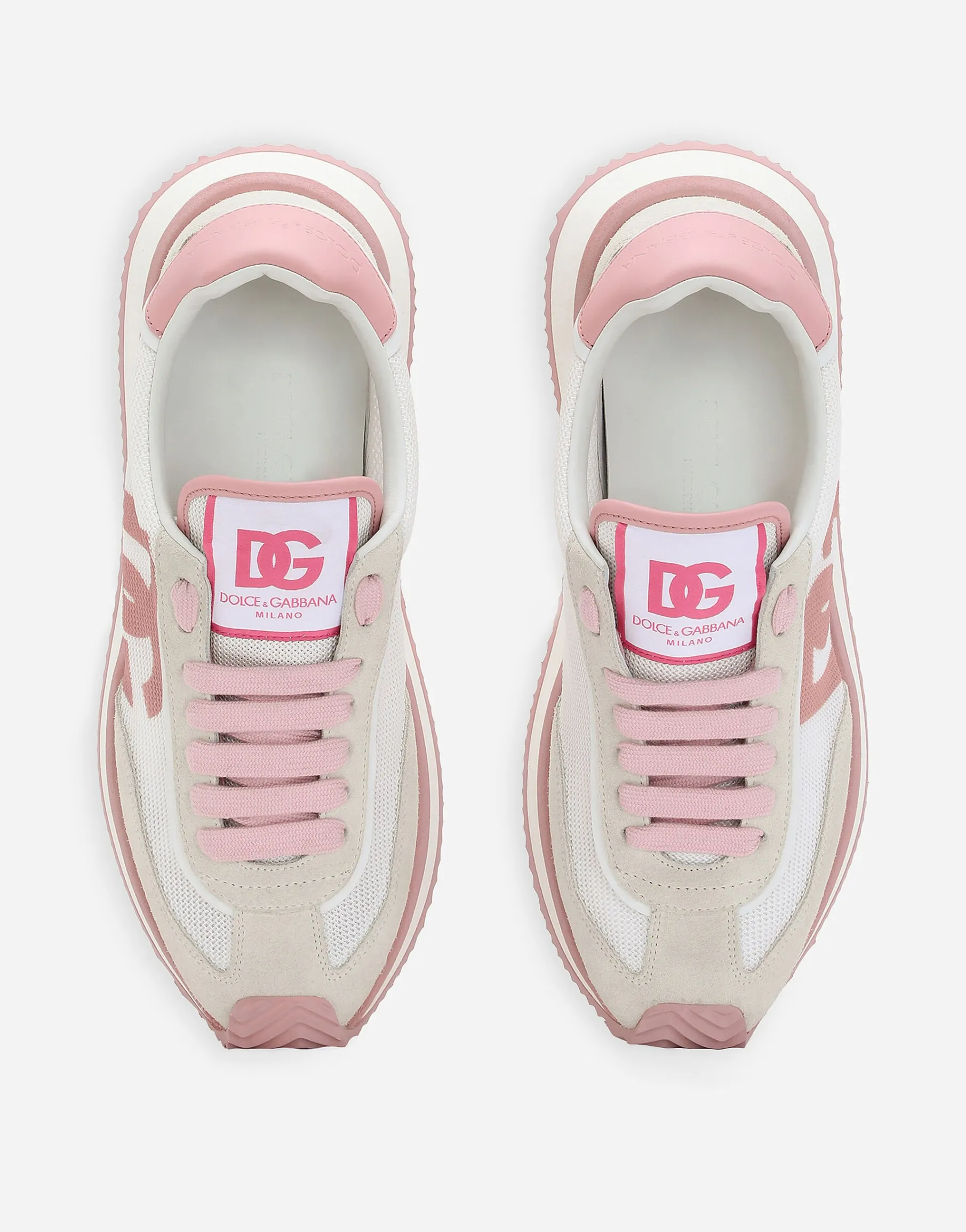 Mixed-material DG CUSHION sneakers