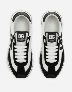 Mixed-material DG CUSHION sneakers